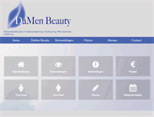 Tablet Screenshot of damenbeauty.nl